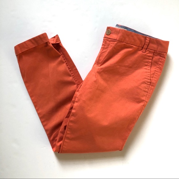 Banana Republic Pants - Banana Republic Orange Straight Leg Ryan Pants